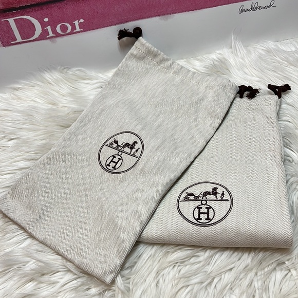 100% Authentic BRAND NEW 2 HERMÈS DUST BAG - Picture 4 of 9